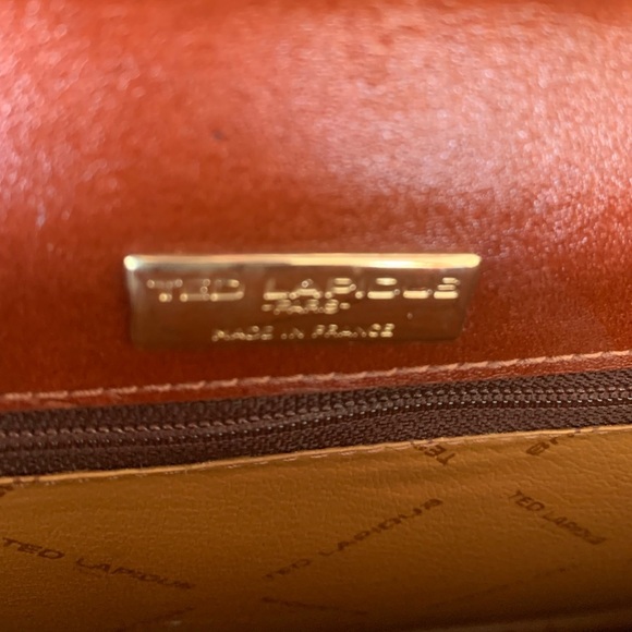 Vtg Ted Lapidus Leather File Attaché Bag Computer Laptop Briefcase Red NWT - Picture 5 of 16